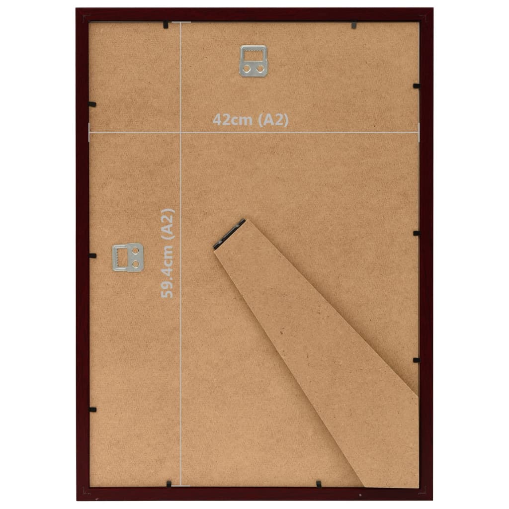Fotolijsten 5 St Voor Wand Of Tafel 42X59,4 Cm Donkerrood