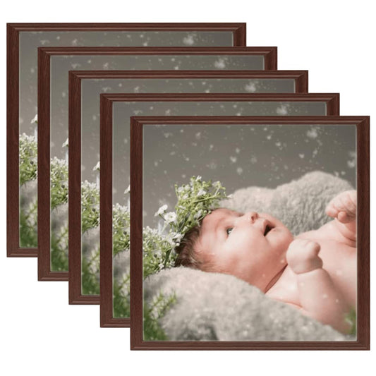 Fotolijsten 5 St Voor Wand Of Tafel 50X50 Cm Donkerrood