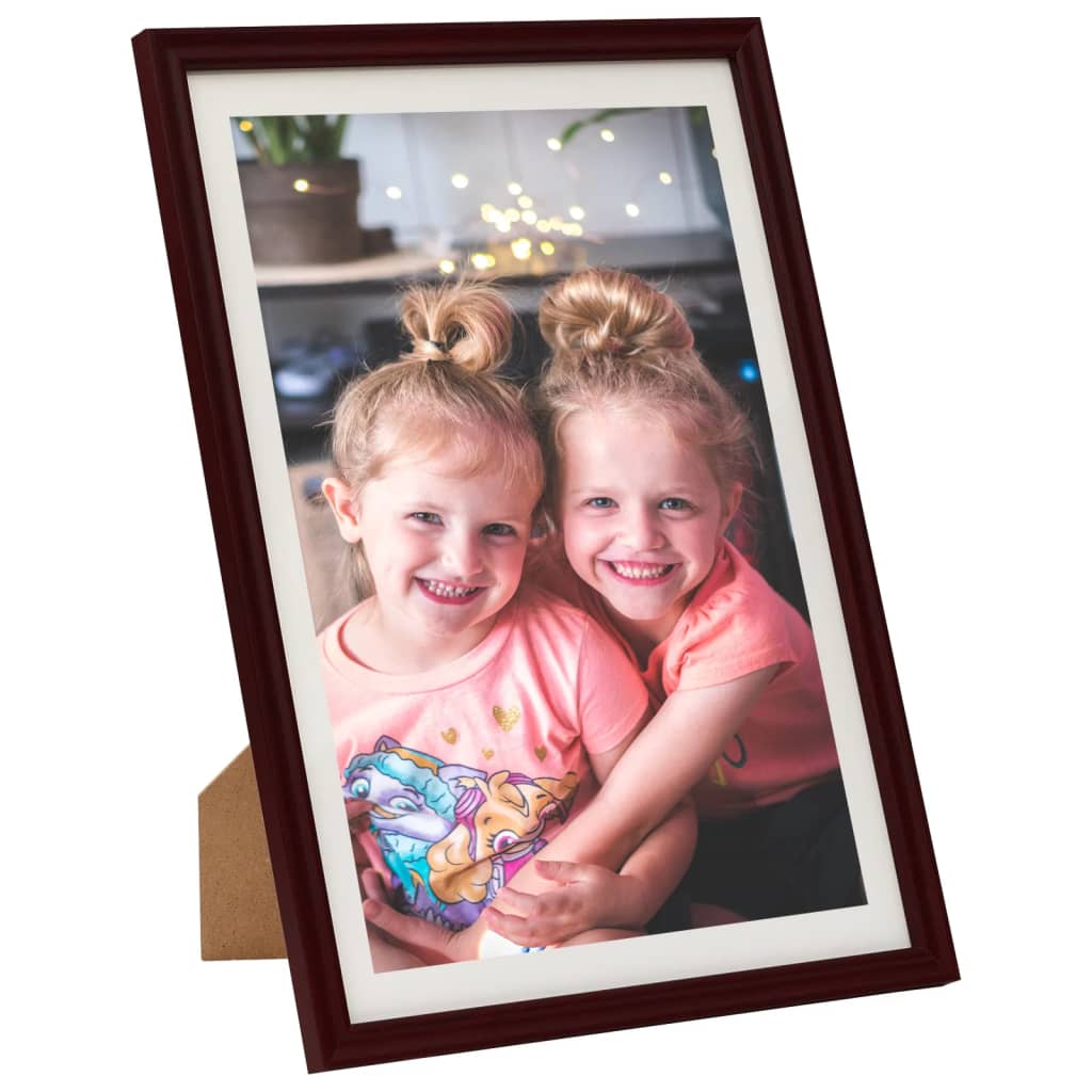 Fotolijsten 5 St Voor Wand Of Tafel 50X70 Cm Donkerrood
