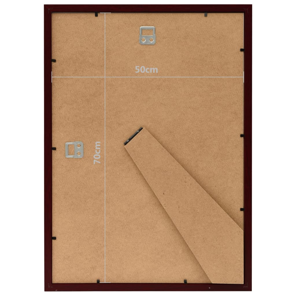 Fotolijsten 5 St Voor Wand Of Tafel 50X70 Cm Donkerrood
