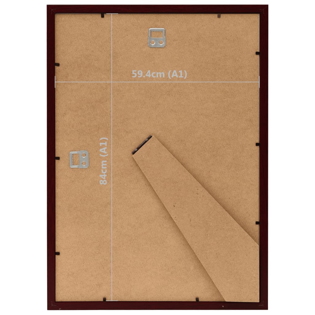 Fotolijsten 3 St Voor Wand Of Tafel 59,4X84 Cm Donkerrood