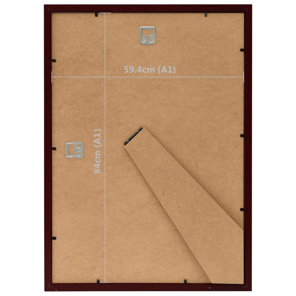 Fotolijsten 5 St Voor Wand Of Tafel 59,4X84 Cm Donkerrood