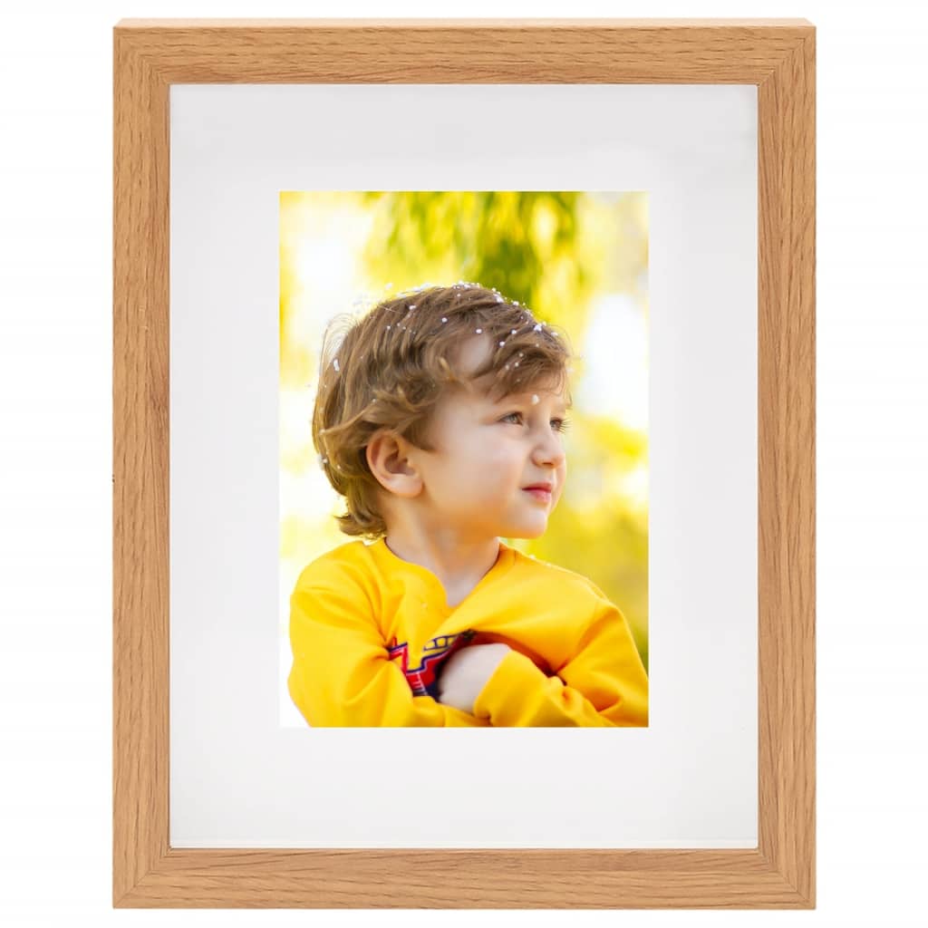 Fotolijsten 3 St Voor 13X18 Cm Foto 3D 20X25 Cm Eikenkleurig