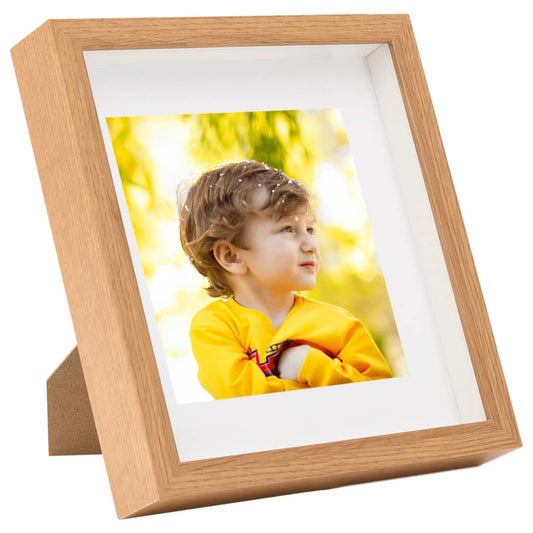 Fotolijsten 5 St Voor 13X13 Cm Foto 3D 23X23 Cm Eikenkleurig