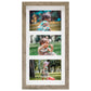 Fotolijsten 3 St Voor 3X(10X15Cm) Cm Foto 3D 18X35 Cm Donkerhoutkleur