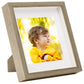 Fotolijsten 3 St Voor 20X20 Cm Foto 3D 28X28 Cm Donkerhoutkleur