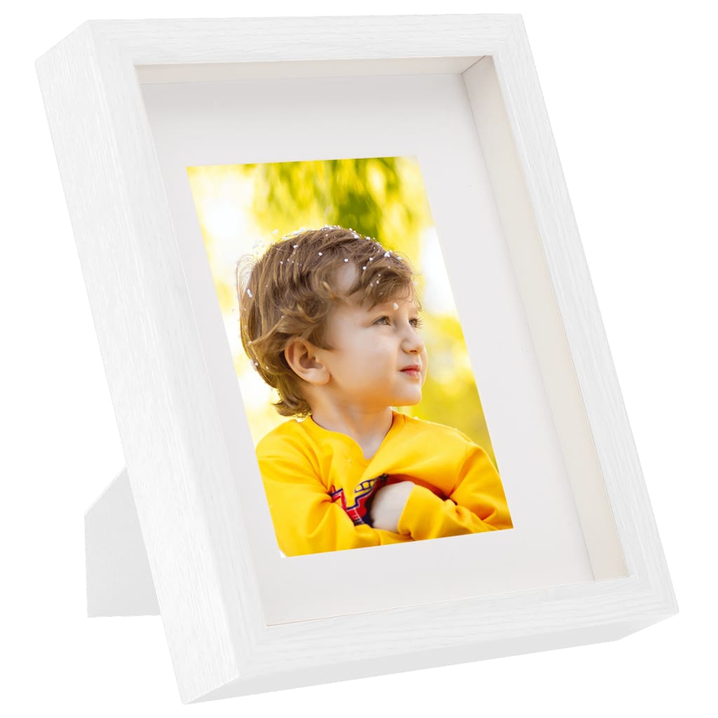 Fotolijsten 3 St Voor 13X18 Cm Foto 3D 20X25 Cm Wit