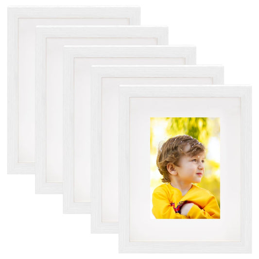 Fotolijsten 5 St Voor 13X18 Cm Foto 3D 20X25 Cm Wit