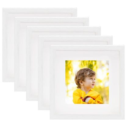 Fotolijsten 5 St Voor 13X13 Cm Foto 3D 23X23 Cm Wit
