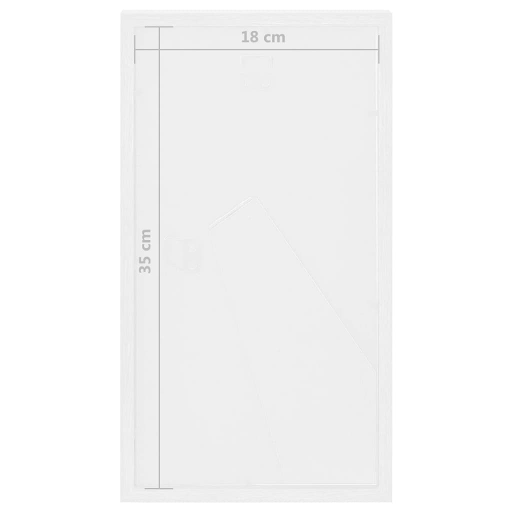 Fotolijsten 3 St Voor 3X(10X15 Cm) Foto 3D 18X35 Cm Wit