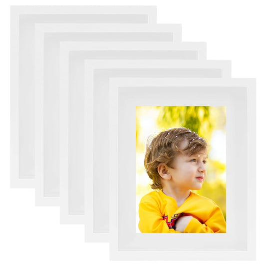 Fotolijsten 5 St Voor 15X20 Cm Foto 3D 21X29,7 Cm Wit