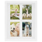 Fotolijsten 5 St Voor 4X(10X15 Cm) Foto 3D 28X35 Cm Wit