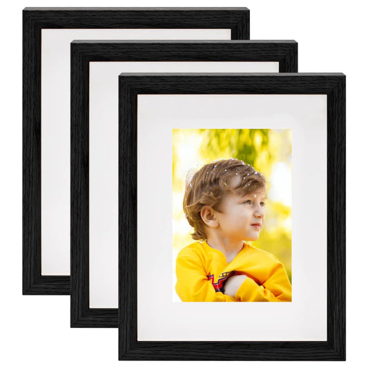 Fotolijsten 3 St Voor 13X18 Cm Foto 3D 20X25 Cm Zwart