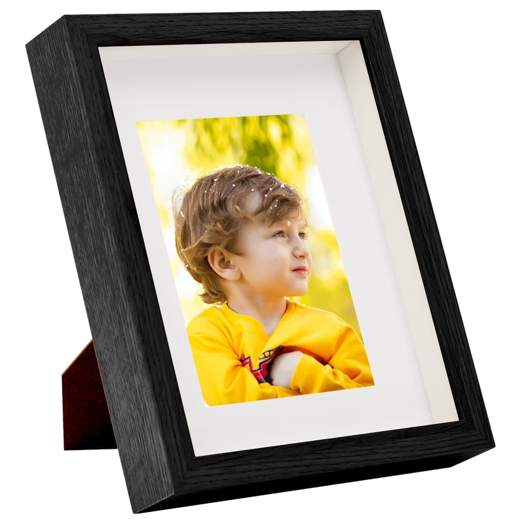 Fotolijsten 3 St Voor 13X18 Cm Foto 3D 20X25 Cm Zwart