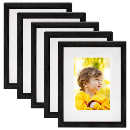 Fotolijsten 5 St Voor 13X18 Cm Foto 3D 20X25 Cm Zwart