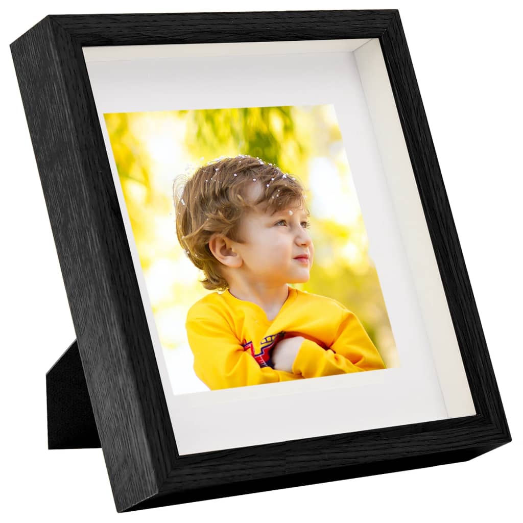 Fotolijsten 5 St Voor 13X13 Cm Foto 3D 23X23 Cm Zwart