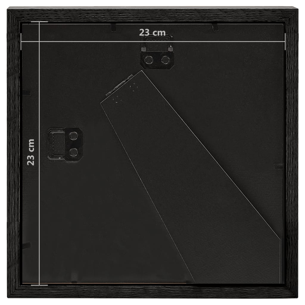 Fotolijsten 5 St Voor 13X13 Cm Foto 3D 23X23 Cm Zwart