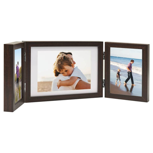 Fotolijst Drieluik 28X18 Cm+2X(13X18 Cm) Bruin