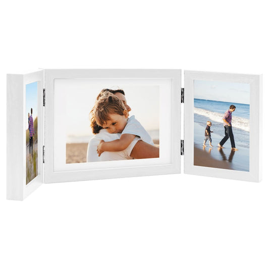 Fotolijst Drieluik 22X15 Cm+2X(10X15 Cm) Wit