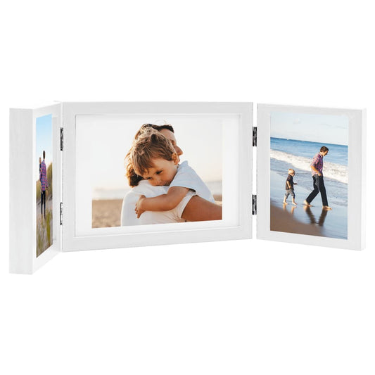Fotolijst Drieluik 28X18 Cm+2X(13X18 Cm) Wit
