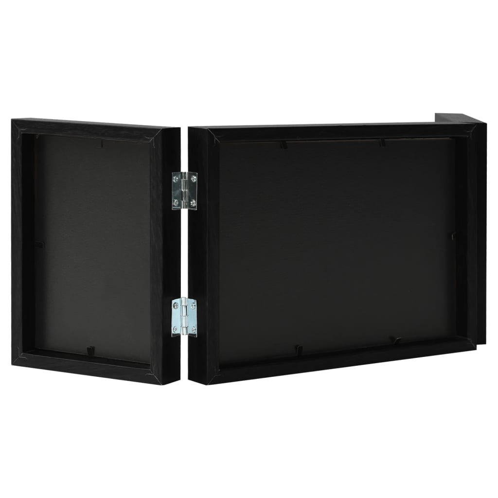 Fotolijst Drieluik 22X15 Cm+2X(10X15 Cm) Zwart
