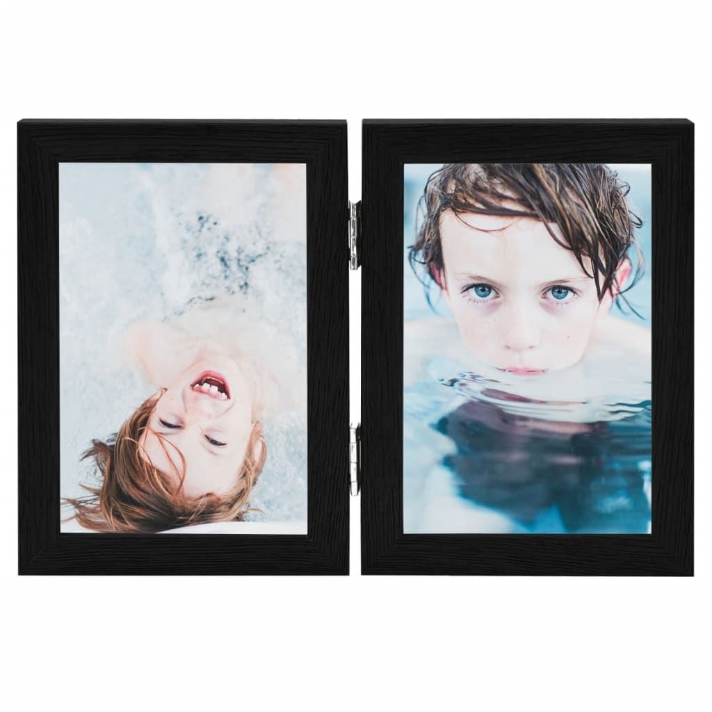 Fotolijst Tweeluik 2X(10X15 Cm) Zwart