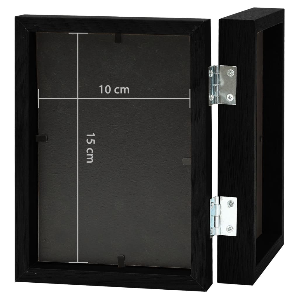 Fotolijst Tweeluik 2X(10X15 Cm) Zwart