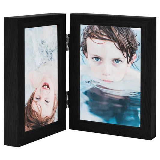 Fotolijst Tweeluik 2X(13X18 Cm) Zwart