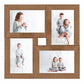 Fotolijst Voor 4X(13X18 Cm) Foto Mdf Lichtbruin