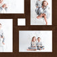 Fotolijst Voor 4X(10X15 Cm) Foto Mdf Donkerbruin