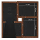 Fotolijst Voor 4X(10X15 Cm) Foto Mdf Donkerbruin