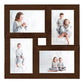 Fotolijst Voor 4X(13X18 Cm) Foto Mdf Donkerbruin