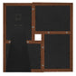 Fotolijst Voor 4X(13X18 Cm) Foto Mdf Donkerbruin