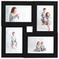 Fotolijst Voor 4X(10X15 Cm) Foto Mdf Zwart