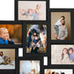 Fotolijst Voor 10X(13X18 Cm) Foto Mdf Zwart