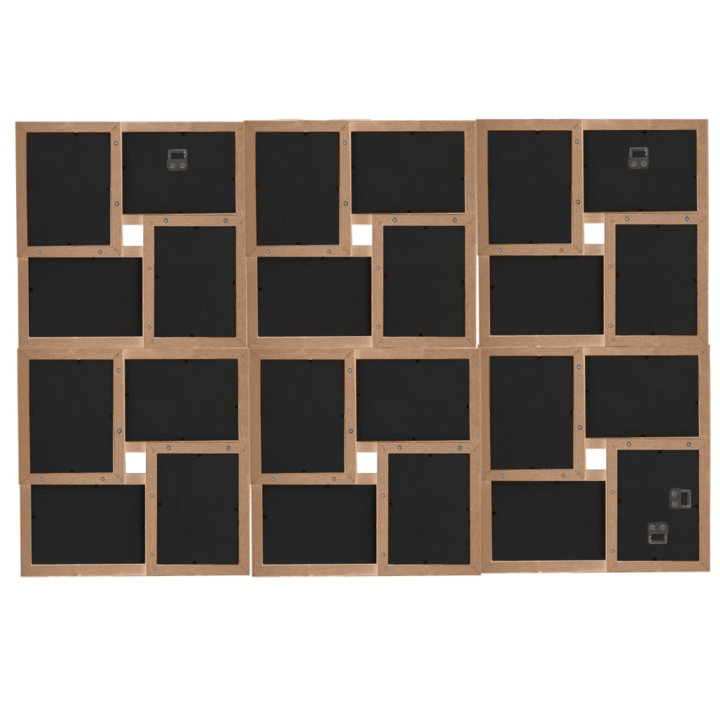 Fotolijst Voor 24X(10X15 Cm) Foto Mdf Lichtbruin