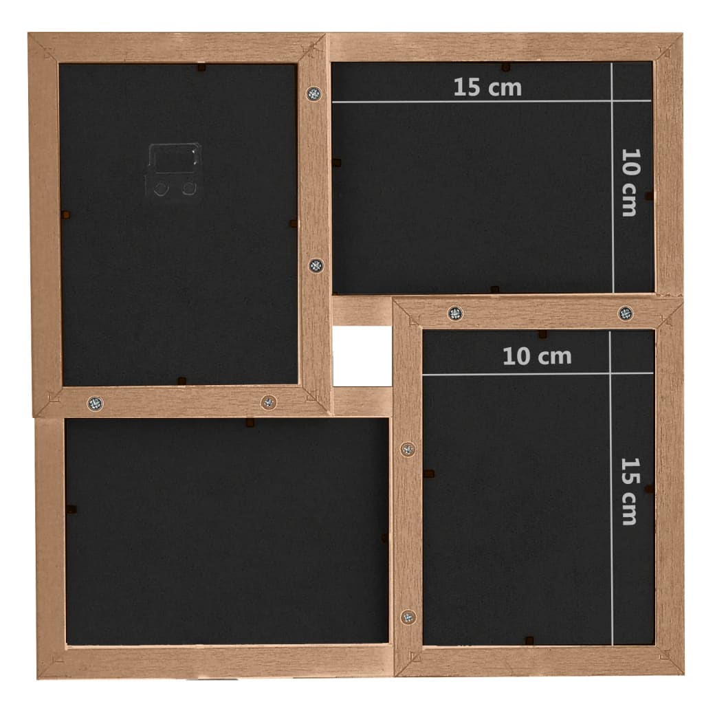 Fotolijst Voor 24X(10X15 Cm) Foto Mdf Lichtbruin
