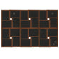 Fotolijst Voor 24X(10X15 Cm) Foto Mdf Donkerbruin