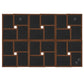Fotolijst Voor 24X(13X18 Cm) Foto Mdf Donkerbruin