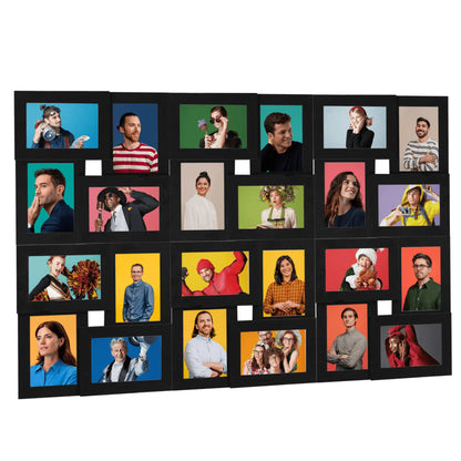Fotolijst Voor 24X(10X15 Cm) Foto Mdf Zwart