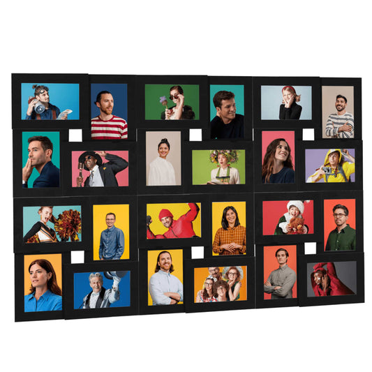 Fotolijst Voor 24X(10X15 Cm) Foto Mdf Zwart