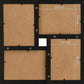Fotolijst Voor 24X(13X18 Cm) Foto Mdf Zwart