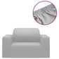 Stretch Meubelhoes Voor Bank Grijs Polyester Jersey