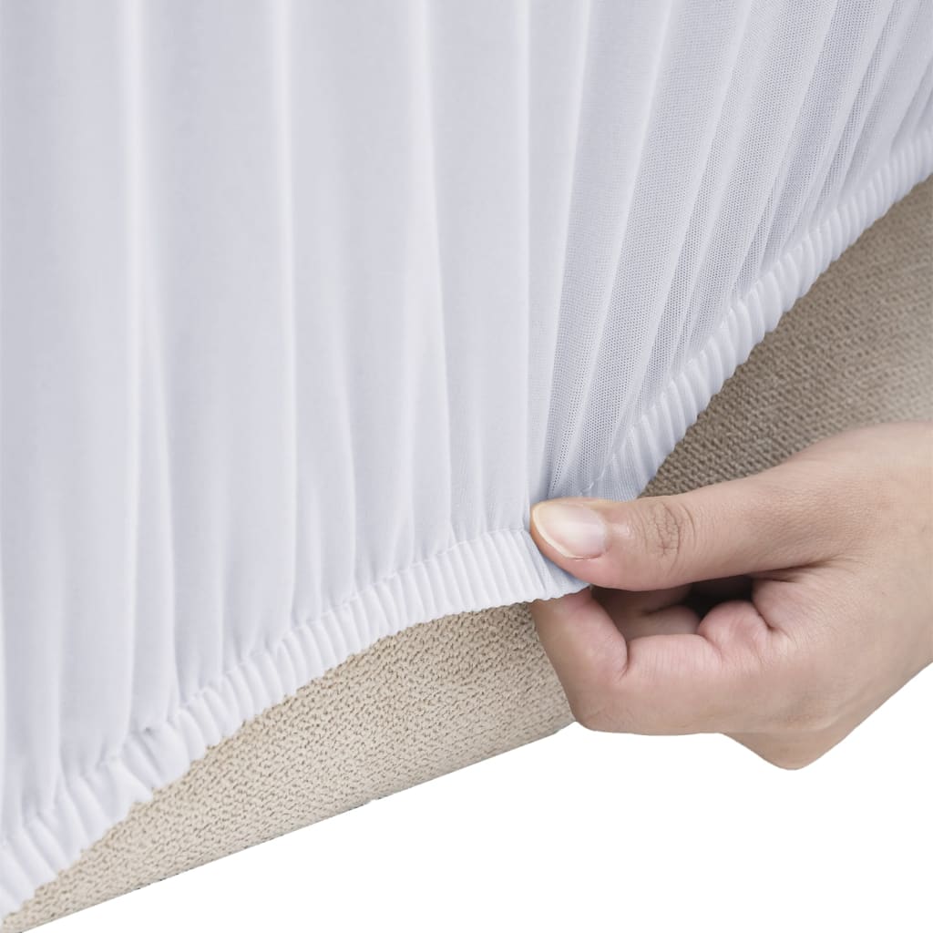 Bankhoes Stretch Polyester Jersey Wit