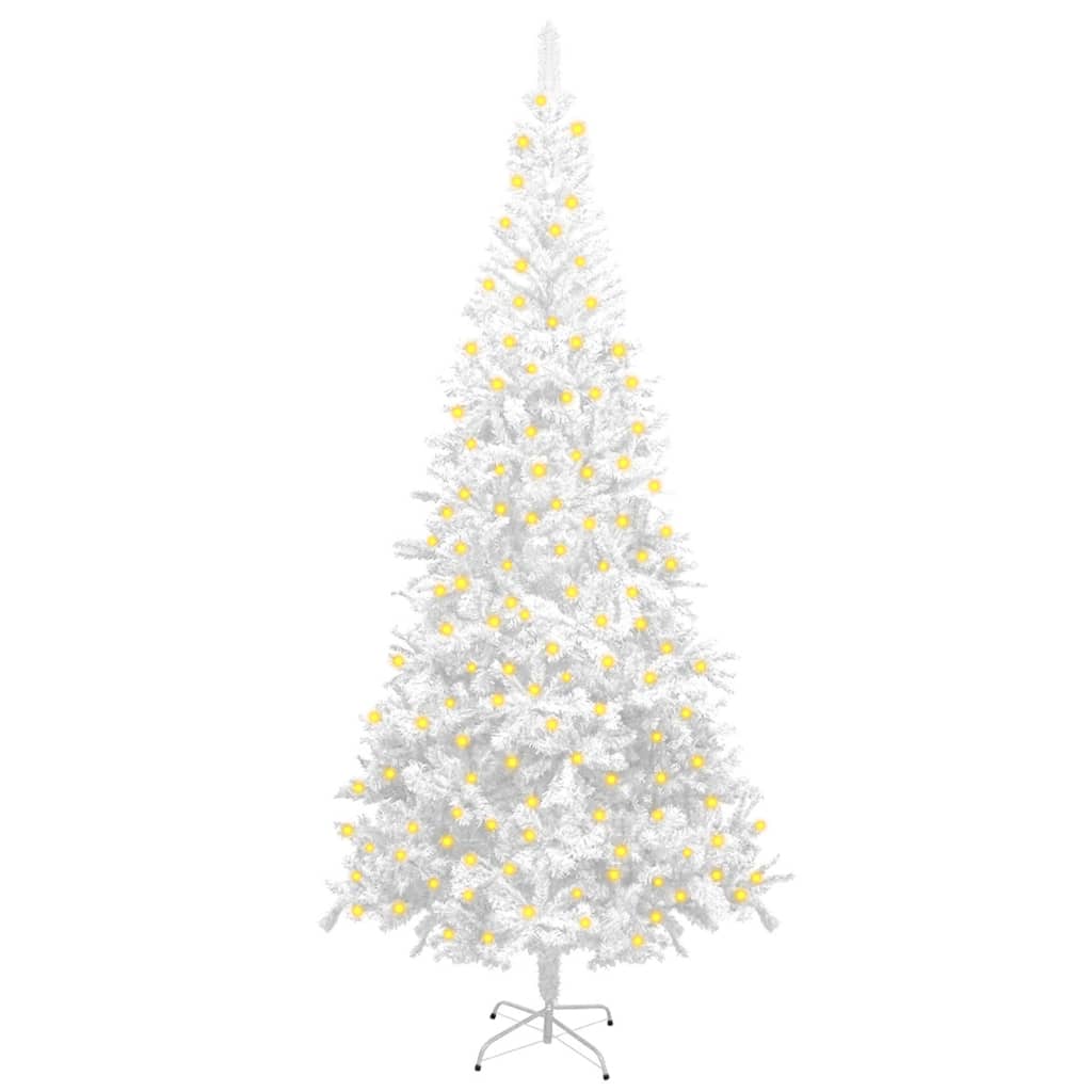 Kunstkerstboom Met Led's L 240 Cm Wit