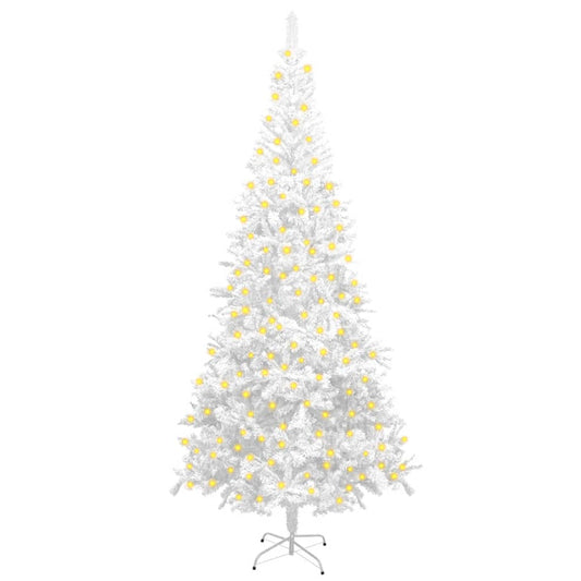 Kunstkerstboom Met Led's L 240 Cm Wit