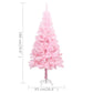 Kunstkerstboom Met Led's En Standaard 180 Cm Pvc Roze
