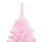 Kunstkerstboom Met Led's En Standaard 210 Cm Pvc Roze