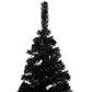 Kunstkerstboom Met Led's En Standaard 120 Cm Pvc Zwart