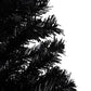 Kunstkerstboom Met Led's En Standaard 150 Cm Pvc Zwart